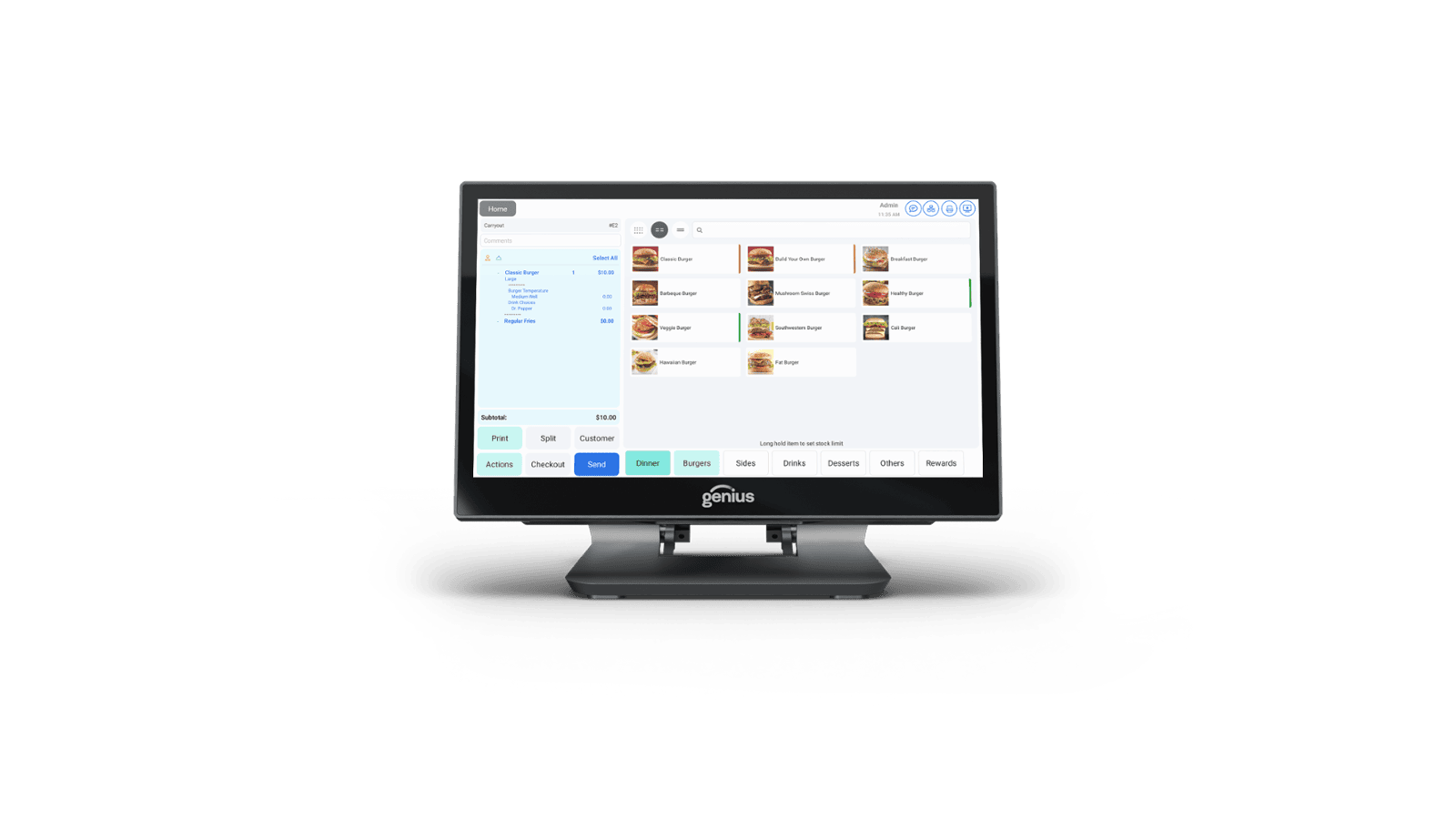Cloud based point of sale for restaurants
